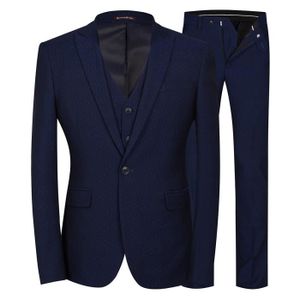 Costume Homme 3 Pieces Bleu Marine Achat Vente Pas Cher