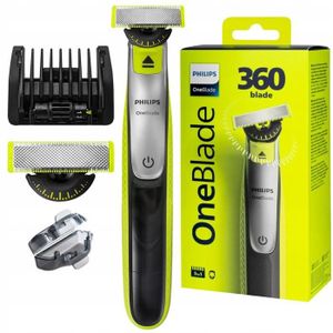 Tondeuse électrique Philips OneBlade Visage + Corps - 7 Lames Incluses - Rechargeable - Neuf Sous Blister
