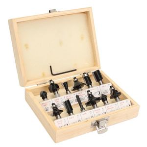 ENT Jeu de 6 d/éfonceuses fraises carbure /à arrondir avec roulement /à billes R 2//3//4//6//8//10 mm Tige de /Ø 8 mm