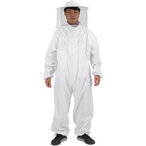 L, Chapeau d/’Ecrime Veste Manteau et Pantalon Apiculture Costume Voile Capuche Chapeau V/êtements Professionnel Full Body 3 Couches A/ér/é Abeille Gardien de Protection Costume d/’Abeille Outils