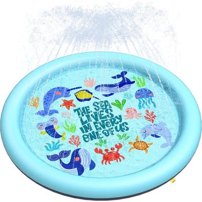 Peteast Piscine pour chiens de grande et petite taille et enfants 67 , pliable, 0,58 mm d'épaisseur, jouet aquatique antidérapant, respectueux de