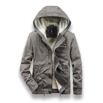 Veste Polaire Homme Chaude Sans Capuche - Manteau Hiver Velours Coupe-vent, Coupe Regular Fit, épais - 9