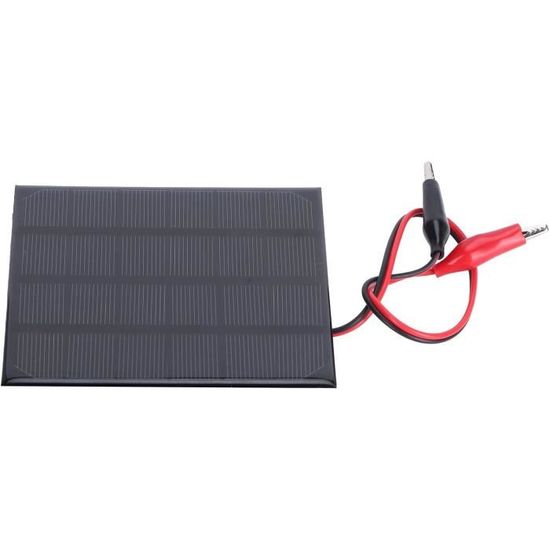 1 Panneau Solaire 12 V 1,5 W Avec Clip Pour Petits Appareils