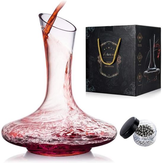 Carafe à Vin - Carafe à Vin Rouge - Conception En Forme De U Accessoires A Vin Verre En Cristal Souffle A La Main Sans Plomb Carafe A Vin Rouge Accessoires Pour Le Vin