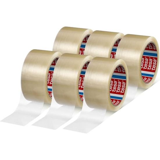 Set de 4 rouleaux de ruban d' Ruban d'emballage transparent 66 mètres - 5  cm de large