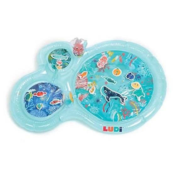 Tapis d'eau marin LUDI - Grand tapis d'activités sensorielles pour enfant - Multicolore