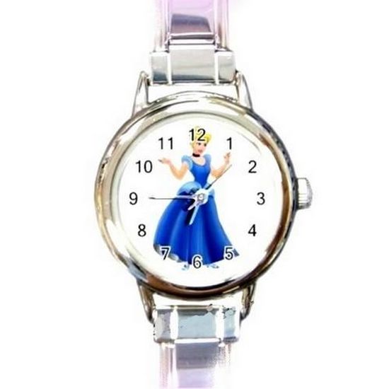 Montre Femme Cendrillon Disney bo ter rond et bracelet acier