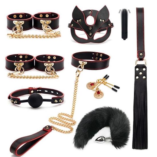 collier cuir réglable élégant bdsm bondage véritable végétalien confortable durable boucles ajustement sécurisé noir rouge violet sophistiqué