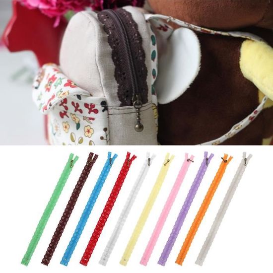 WKXFJJWZC - Lot De 40 Fermetures éclair En Nylon étoilé - Longueur 30 Cm, 2 Couleurs - Pour DIY, Couture, Décoration Vêtements Et Accessoires