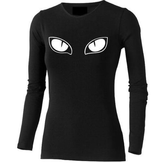 Tee Shirt Femme Regard De Chat Cdiscount Pret A Porter