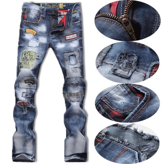Jean a shop trou grande taille