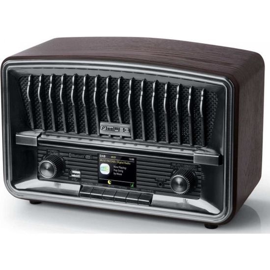 Radio Muse M135dbt - Tuner FM / DAB+ - Bluetooth - Diffusion de musique en streaming - Répétition d'alarme