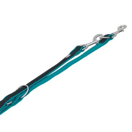 Nobby Hundeleine Mesh Preno, Blau, 120 Cm – Neopren Gefüttert, Weicher Griff, Metallteile Matt Silber
