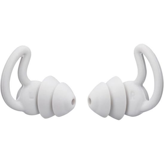Bouchons D'oreilles Anti-bruit 45dB - Silicone Réutilisable, 4 Tailles (XS/S/M/L), étanches IPX7, Pour Dormir/voyager - 2