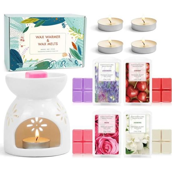 Fondants Parfumés Scentorini à La Cire De Soja - 48 Cubes Pour Brûle-parfum (8 Parfums)