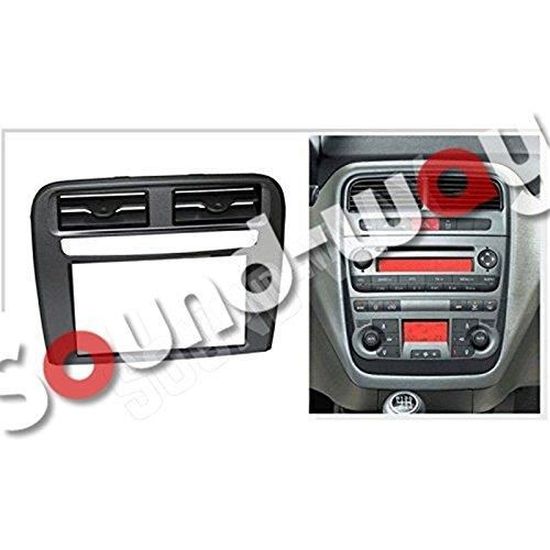 Kit De Montage Autoradio Pour Fiat 500 (2007-2015) - Facade 2 DIN, Grilles Aération, Adaptateur Antenne