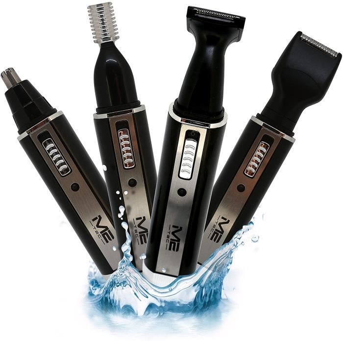 Tondeuse électrique 4 En 1 Homme Clean - Pour Barbe, Poils, Nez Et Oreilles, étanche Sans Fil