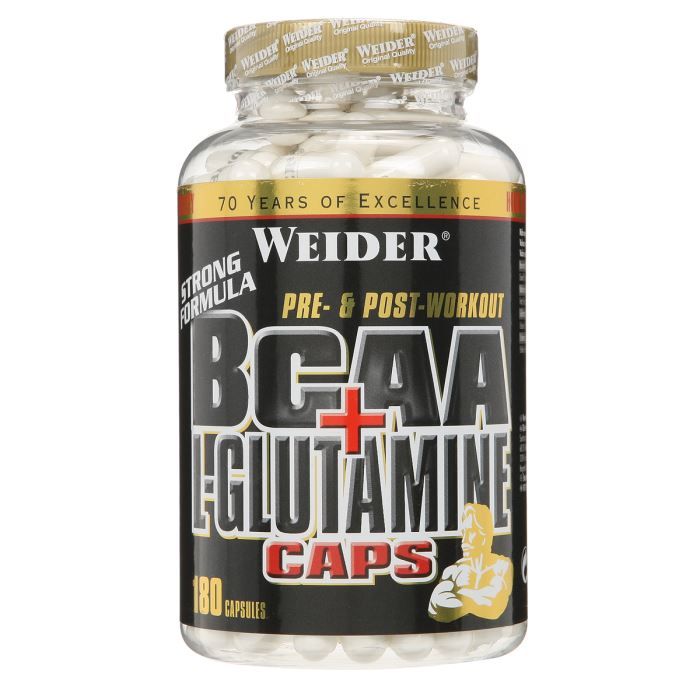 WEIDER BCAA + L Glutamine Muscle recovery 180 NTT