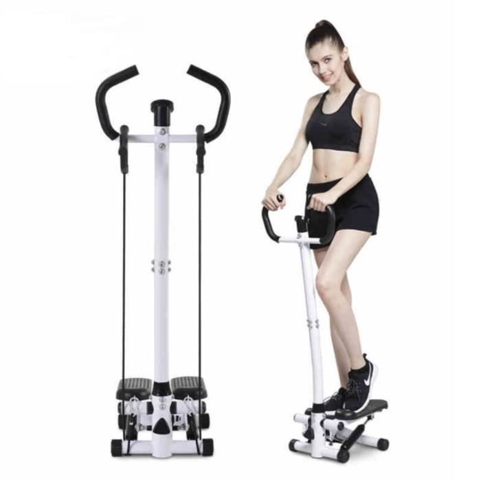Stepper d'appartement fitness Jnishon Mini Stepper - Cordes élastiques - Poignées