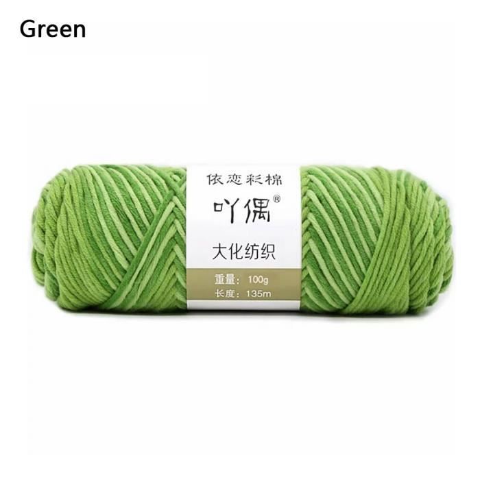 100g barre de fil de coton de lait couture main bricolage écharpe ligne ménage chaudFWT90902003GN