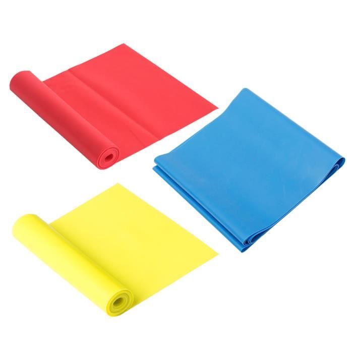 3 pcs Yoga Résistance Bande Durable Exercice Sangle Boucle Bandes pour la Force TAPIS DE SOL - TAPIS DE GYM - TAPIS DE YOGA