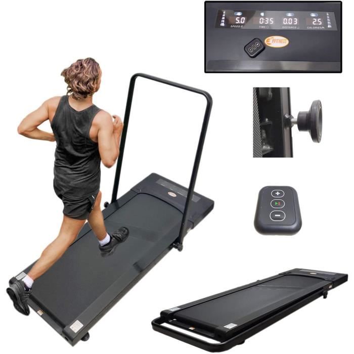 Tapis de Course Slim FFitness 12 kH-h 2,5 Fitness électrique Pliable, Bureau, Gain de Place, pour Maison, Salle de Sport, Noi A45