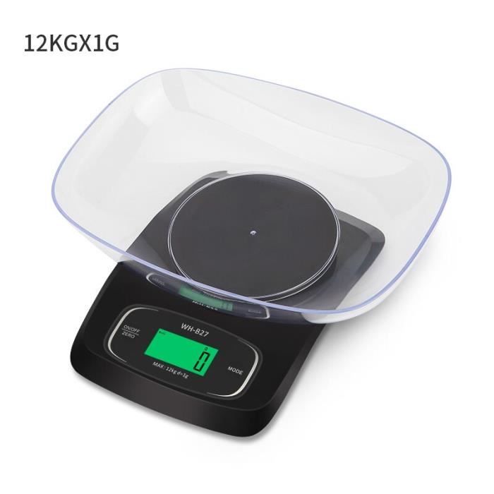 12kg - 5kg LCD Mini Balance de cuisine numérique électronique poche postale cuisine bijoux pesant Balance Balance alimen*YI8618