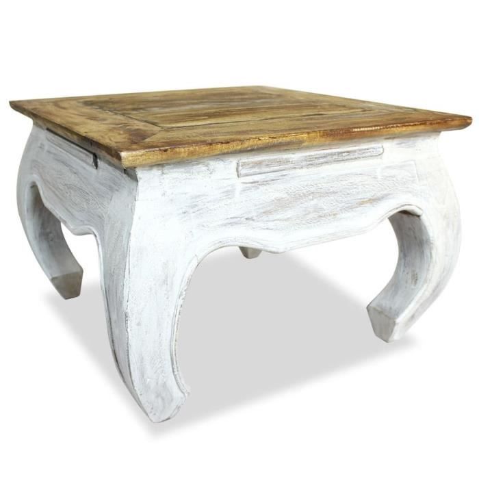 ����9334Magnifiqu Luxueuse - Table d'appoint table Basse de Salon Bouts de canapé Style Contemporain Scandinave- Bois de récupératio