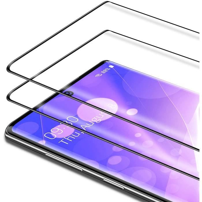 2 Pack Verre Trempé Realme 8, Vitre Film Protection d'ecran en Verre Trempé HD Clair