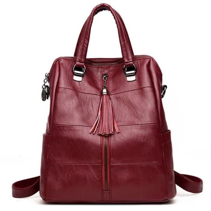Aux Femmes Sac À Dos Lavable Couture Couture Sac À Dos Sac À Bandoulière Coréen Gland LIJFK8737