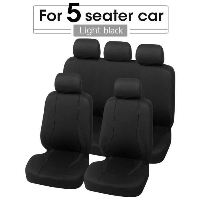 Black full set -AUTOYOUTH – housse de siège de voiture en tissu plat Unique, accessoires d'intérieur, couvre siège de voiture univer