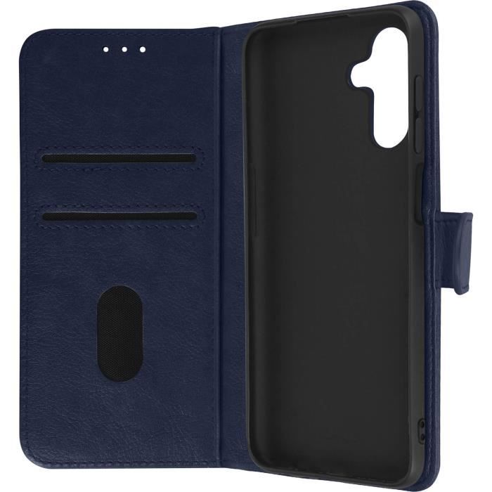 Housse Samsung Galaxy A13 5G Clapet Portefeuille Fonction Support bleu