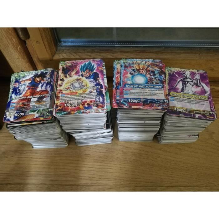 Lot de 500 cartes DBZ Dragon Ball Super en Français