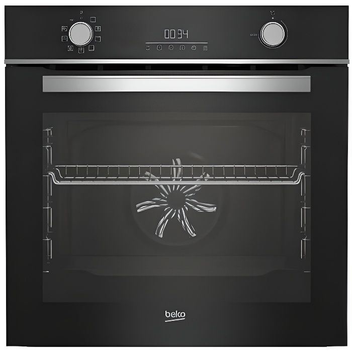 BEKO Four encastrable pyrolyse BBIM18300XPE AeroPerfect, fermeture douce, 72 L