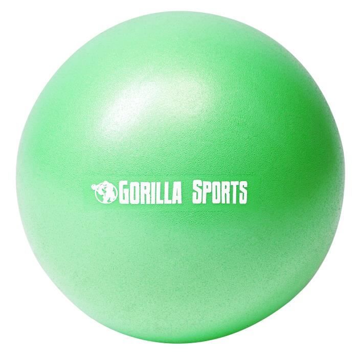 Mini-ballon d'exercice vert, ballon léger de Pilates Soft Ball - Diamètre : 18 cm