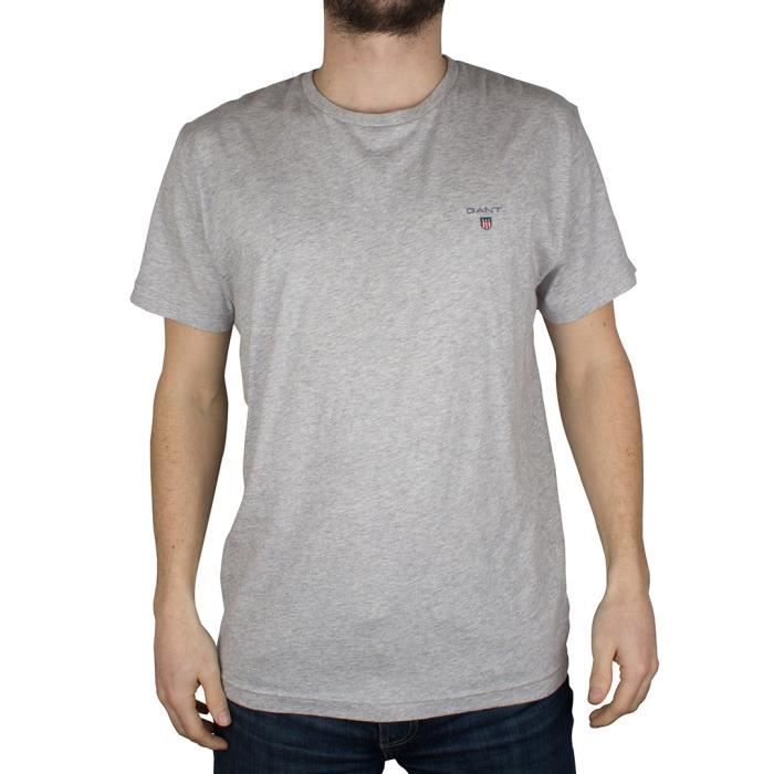 Gant Homme T-shirt solide, Gris