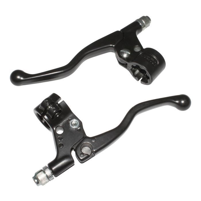 levier de frein cyclo replay court alu noir (paire)