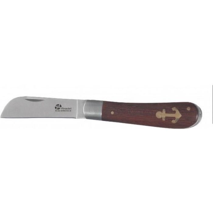 PRADEL EXCELLENCE Couteau de poche du marin - Lame en Acier Inoxydable - Manche bois