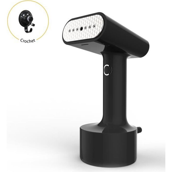 STEAMONE - ST200GB - Défroisseur vapeur portatif Noir- 1500W - 25g par minute - Prêt en 30 scd - 140 ml