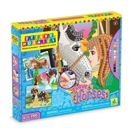 The Orb Factory Sticky Mosaics I Love Horses