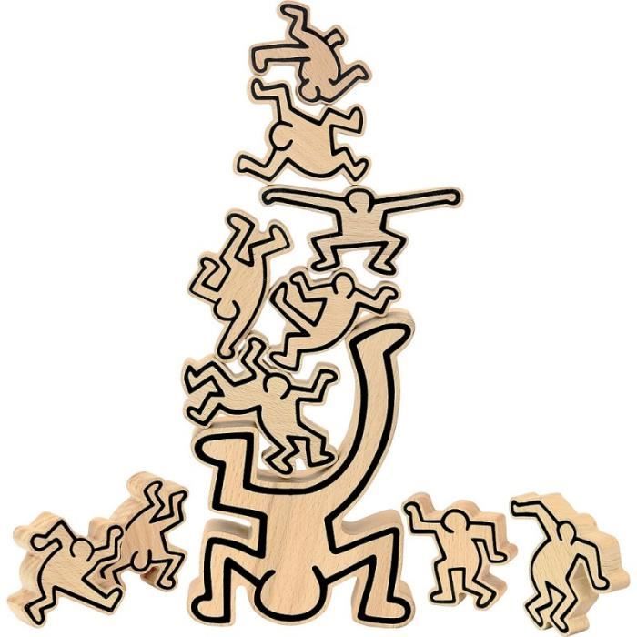 Jeux de société enfants - Jeu d'équilibre Keith Haring - Vilac - Jeux et jouets