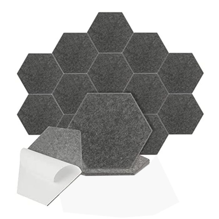 Lot De 8 Tableaux En Liège Hexagonaux Adhésifs - 30x26cm, Bords Arrondis, Avec Punaises En Bois, Pour Bureau, Maison