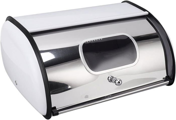 Boîte à Pain Yuecoom - Grande Capacité Noir - Rangement Cuisine - Design Contemporain En Fer
