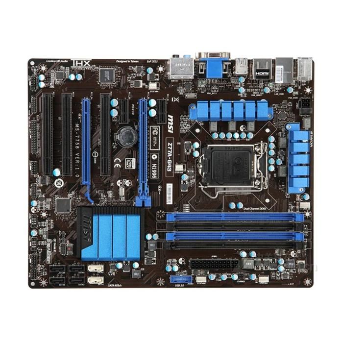 Carte mère MSI Z77A-G43 Intel Z77 LGA 1155 4xDDR3 SDRAM 32 Go ATX - Msi
