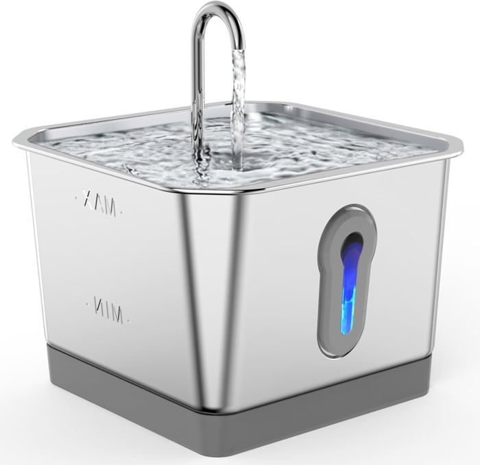 Meilleurs prix pour Fontaine À Eau Pour Chat Sans Fil 3,5L/118 Oz,Fontaine Pour Chat En Acier Inoxydable,Fontaine À Eau Pour Chat,Filtre À Charbon