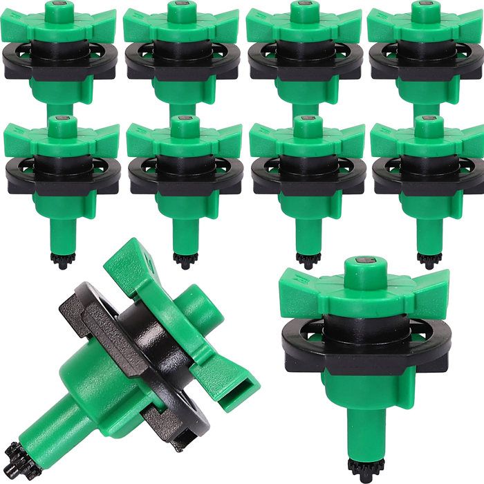 Arroseur Oscillant Turbo 16 Buses - 4 Modes Réglables, Portée 8-18m, Base Stable - Pour Arrosage Automatique Pelouse Et Jardin