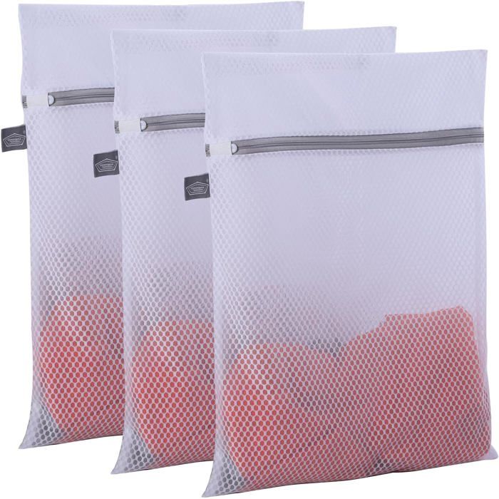Petits Sacs à Linge en MailleSacs pour Laver DélicatsSac Fileté avec Fermeture Éclair et Pochette de Séchage pour VêtementsPull