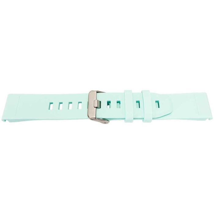 Bracelet silicone - MY-MONTRE - 22mm - Vert clair - Boucle acier satiné - Compatible Fenix/Forerunner