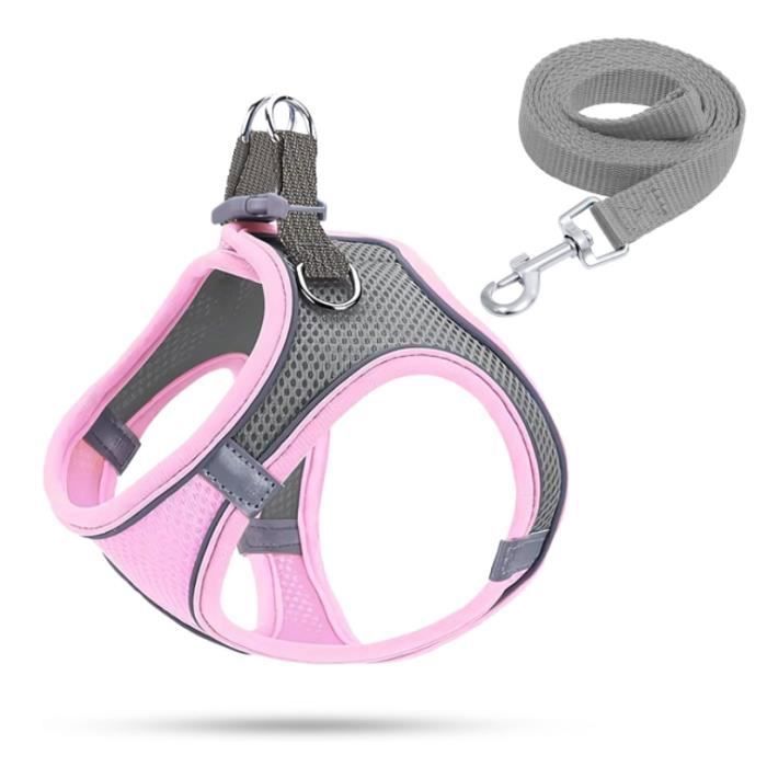 Harnais pour Chien - Garnais - Lumineux - Anti Traction - Rose - XS Rose Rose HARNAIS ANIMAL