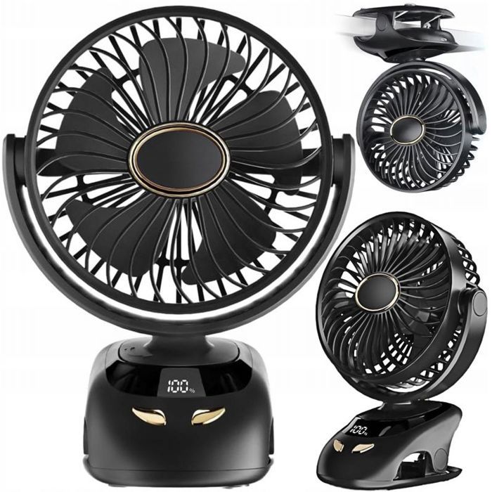 Ventilateur de plafond - 4KOM.PL - Q26A2 - Noir - Bureau - 5 niveaux de débit dair - 4Kom Pl